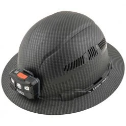 Tools & Equipment Klein 60347 Hard Hat Premium KARBN Vented Full Brim Class C W/ Headlamp