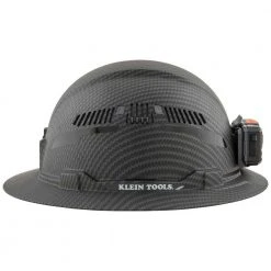 Tools & Equipment Klein 60347 Hard Hat Premium KARBN Vented Full Brim Class C W/ Headlamp