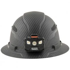 Tools & Equipment Klein 60347 Hard Hat Premium KARBN Vented Full Brim Class C W/ Headlamp