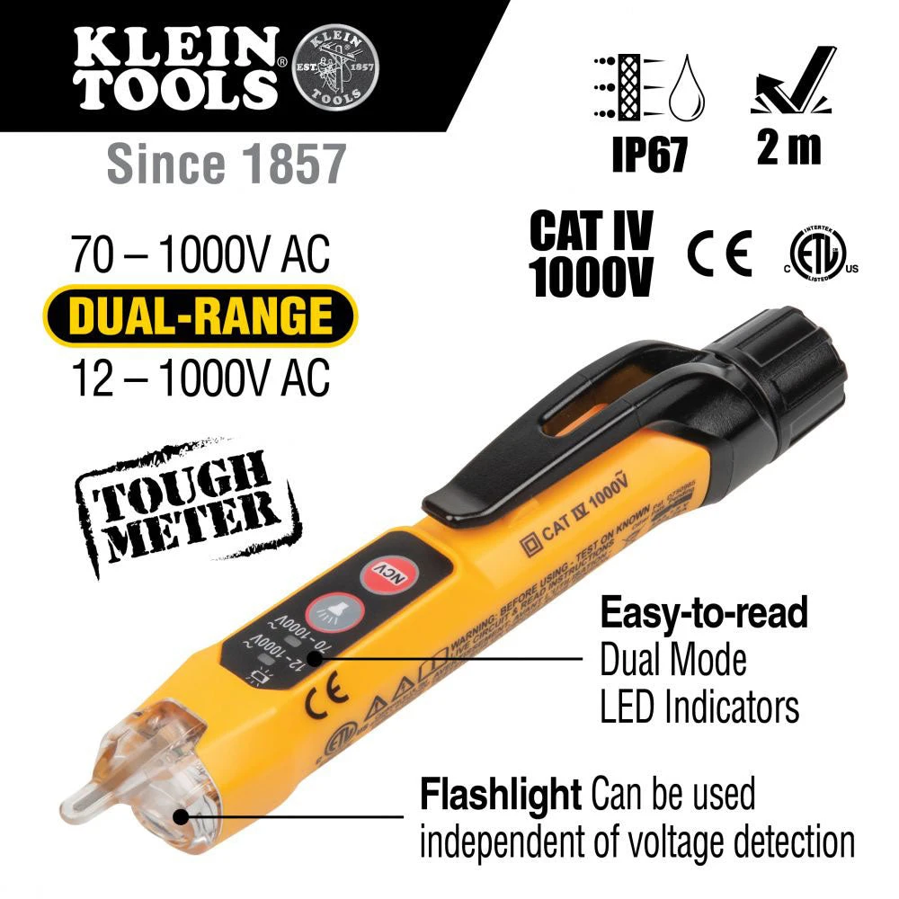 Klein 69355 Premium Electrical Test Kit with Batteries - Reliable Electrician Tool 5 Klein 69355 Premium Electrical Test Kit W/ Batteries