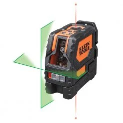 Klein 93LCLG Self Leveling Green Cross Line Laser Level W/ Red Plumb Spot
