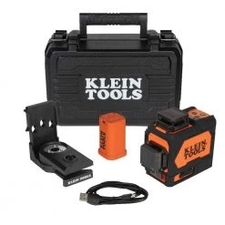 Tools & Equipment Klein 93PLL Cordless Rechargeable Li-Ion Self-Leveling Green Planar Laser Level