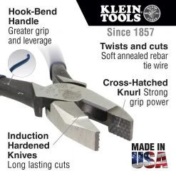 Klein 94508 2 Piece Ironworkers Heavy Duty High Leverage Pliers Kit