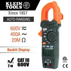 Klein CL120VP AC/DC Voltage Clamp Meter Electrical Test Kit W/LCD 16 Klein CL120VP AC/DC Voltage Clamp Meter Electrical Test Kit W/LCD