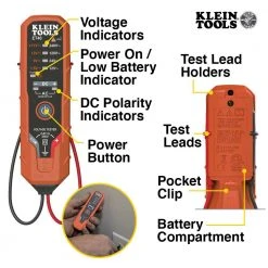 Klein CL120VP AC/DC Voltage Clamp Meter Electrical Test Kit W/LCD 19 Klein CL120VP AC/DC Voltage Clamp Meter Electrical Test Kit W/LCD