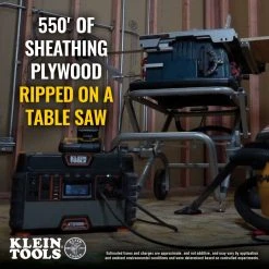 Klein KTB1000 1500W Portable Pure Sine Wave Rechargeable Power Station Batteries & Chargers