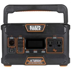 Batteries & Chargers Klein KTB500 500W Portable Pure Sine Wave Rechargeable Power Station