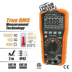 Klein MM700 Digital Multimeter TRMS/Low Impedance W/ 1000V Max