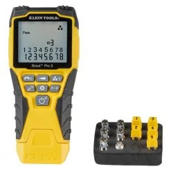 Tools & Equipment Klein VDV501851 Cable Tester Kit W/Scout Pro 3 Tester, Remotes, Adapter, Battery