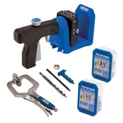 Tools & Equipment Kreg KPHJ520PRO 520 Pro VersaGrip Handheld Pocket Hole Jig Kit W/ GripMaxx