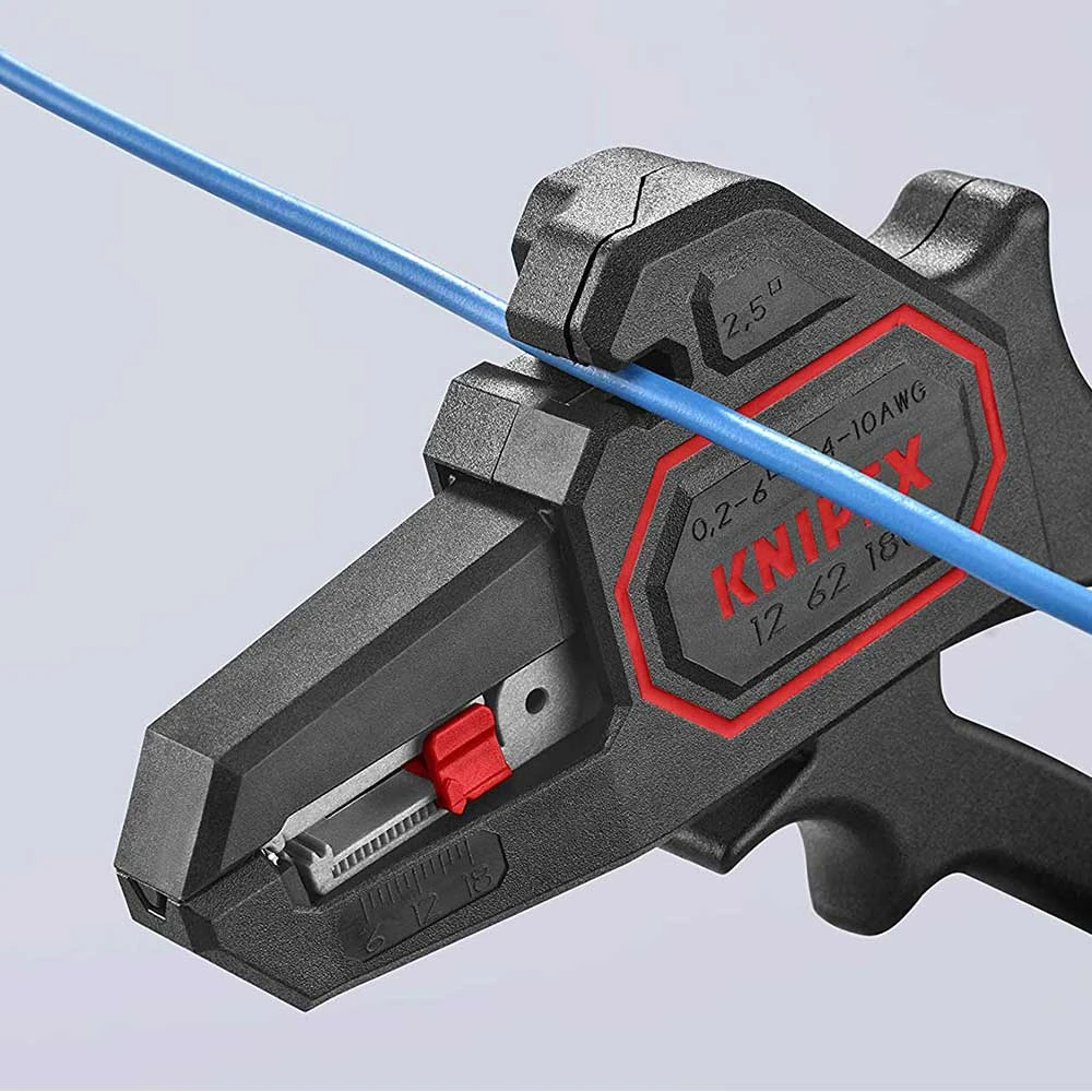 Tools & Equipment Knipex 12 62 180 7-1/4'' Automatic Compact Lightweight Insulation Wire Stripper 6 Tools & Equipment Knipex 12 62 180 7-1/4'' Automatic Compact Lightweight Insulation Wire Stripper