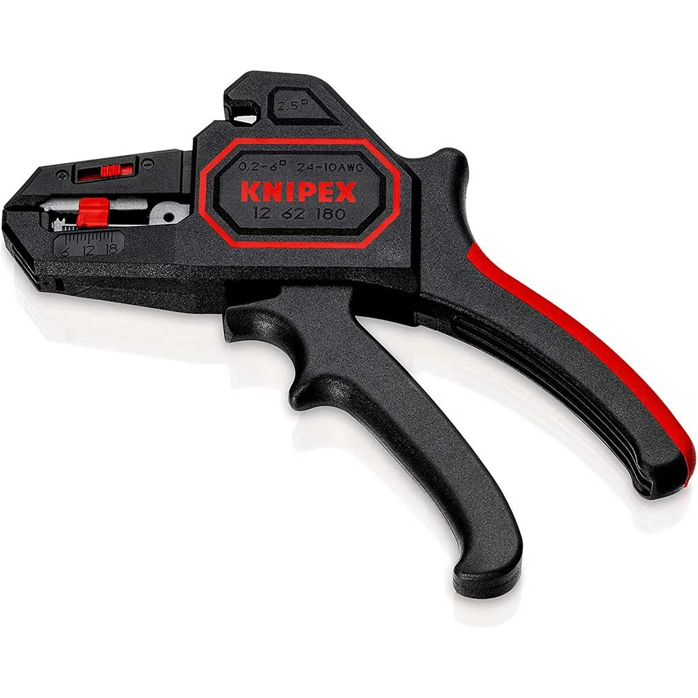 Tools & Equipment Knipex 12 62 180 7-1/4'' Automatic Compact Lightweight Insulation Wire Stripper 8 Tools & Equipment Knipex 12 62 180 7-1/4'' Automatic Compact Lightweight Insulation Wire Stripper