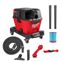 Milwaukee 0910-20CC M18 FUEL 6 Gal Wet/Dry Vacuum W/ AIR-TIP Bristle/Crevice Kit Tools & Equipment