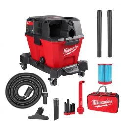 Tools & Equipment Milwaukee 0910-20RAB M18 FUEL 6 Gal Wet/Dry Vacuum W/AIR-TIP Right Angle/Bag Kit