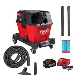 Milwaukee 0910-20SK8 M18 FUEL 6 Gallon Wet/Dry Vacuum W/ 8.0Ah Battery Kit Tools & Equipment