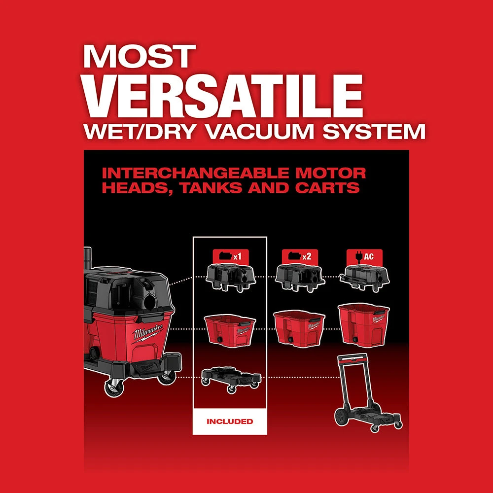 Milwaukee 0910-20 M18 FUEL 6 Gallon Wet/Dry Vacuum - Bare Tool 8 Milwaukee 0910-20 M18 FUEL 6 Gallon Wet/Dry Vacuum - Bare Tool