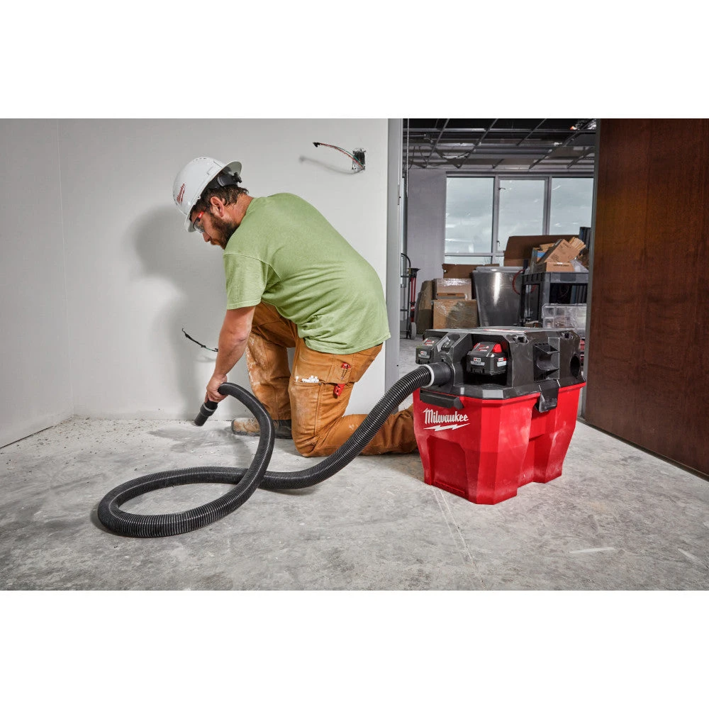 Milwaukee 0920-22HD M18 FUEL 9 Gallon Dual-Battery Wet/Dry Vacuum Kit with 2 Batteries & Charger 12 Milwaukee 0920-22HD M18 FUEL 9 Gallon Dual-Battery Wet/Dry Vacuum Kit Tools & Equipment