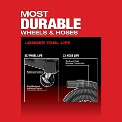 Milwaukee 0920-22HD M18 FUEL 9 Gallon Dual-Battery Wet/Dry Vacuum Kit with 2 Batteries & Charger 18 Milwaukee 0920-22HD M18 FUEL 9 Gallon Dual-Battery Wet/Dry Vacuum Kit Tools & Equipment