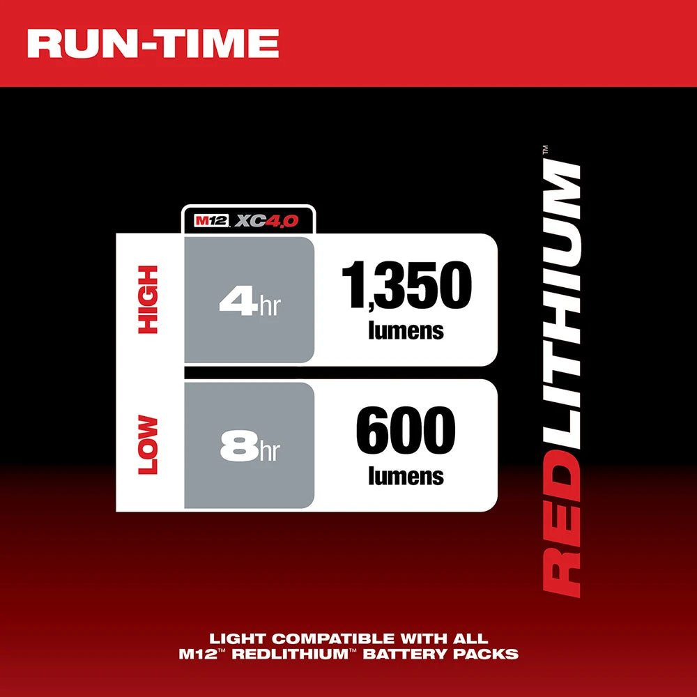 Tools & Equipment Milwaukee 2125-20 M12 12V 1,350-Lumen LED Underhood Light - Bare Tool 5 Tools & Equipment Milwaukee 2125-20 M12 12V 1,350-Lumen LED Underhood Light - Bare Tool