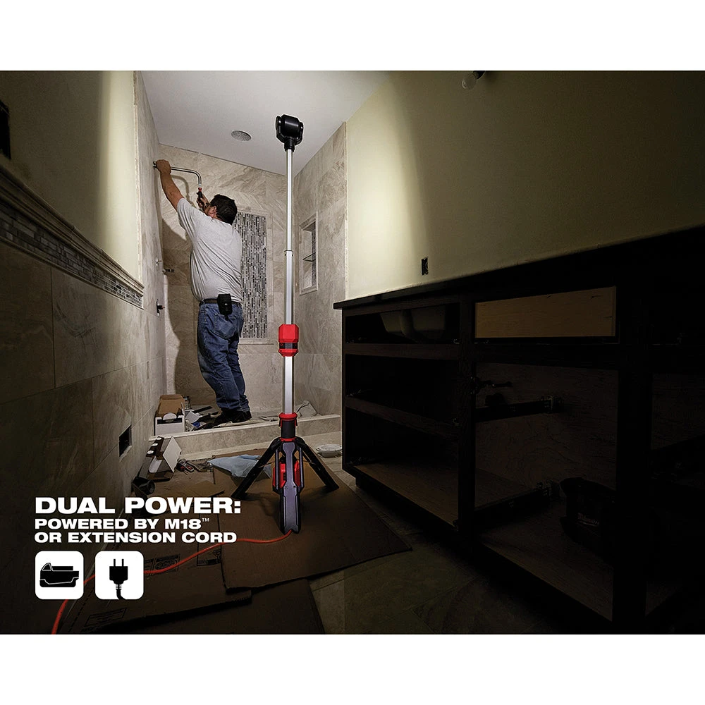 Tools & Equipment Milwaukee 2132-20 M12 12V 1,400-Lumen Dual Power Tower Light - Bare Tool 7 Tools & Equipment Milwaukee 2132-20 M12 12V 1,400-Lumen Dual Power Tower Light - Bare Tool