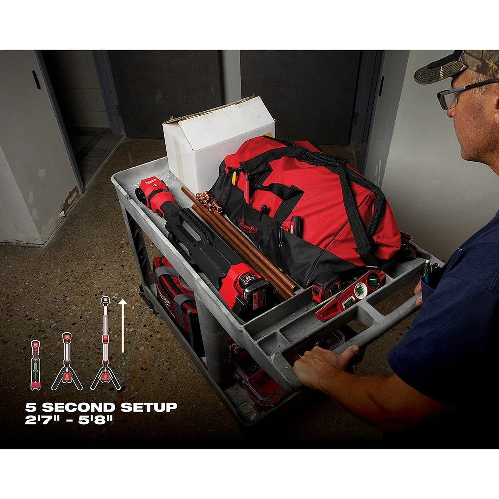 Tools & Equipment Milwaukee 2132-20 M12 12V 1,400-Lumen Dual Power Tower Light - Bare Tool 8 Tools & Equipment Milwaukee 2132-20 M12 12V 1,400-Lumen Dual Power Tower Light - Bare Tool