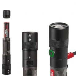 Milwaukee 2161-21 1100 Lumen USB Rechargeable LED Twist Focus Flashlight