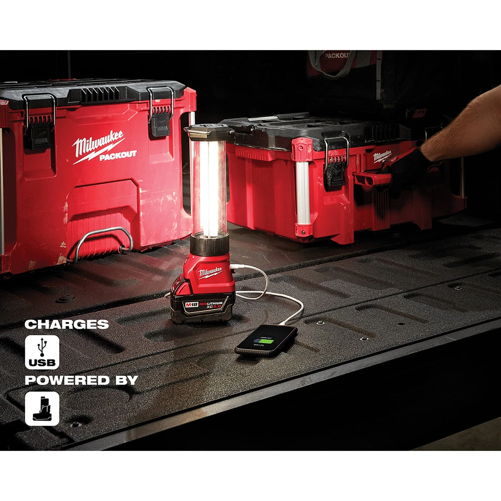 Milwaukee 2363-20 M18 18V Led Lantern/Flood Light - Bare Tool Tools & Equipment 9 Milwaukee 2363-20 M18 18V Led Lantern/Flood Light - Bare Tool Tools & Equipment
