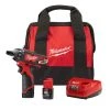 Milwaukee 2406-22 M12 12V 1/4-Inch Hex 2-Speed Screwdriver Kit 2 Milwaukee 2406-22 M12 12V 1/4-Inch Hex 2-Speed Screwdriver Kit