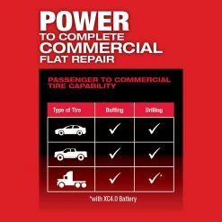 Milwaukee 2409-22 M12 FUEL 12V Brushless Li-Ion Low Speed Tire Buffer Kit Automotive 21 Milwaukee 2409-22 M12 FUEL 12V Brushless Li-Ion Low Speed Tire Buffer Kit Automotive