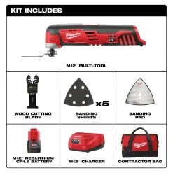 Tools & Equipment Milwaukee 2426-21 M12 12V Lithium-Ion Multi-Tool Kit