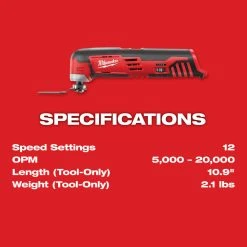 Tools & Equipment Milwaukee 2426-21 M12 12V Lithium-Ion Multi-Tool Kit