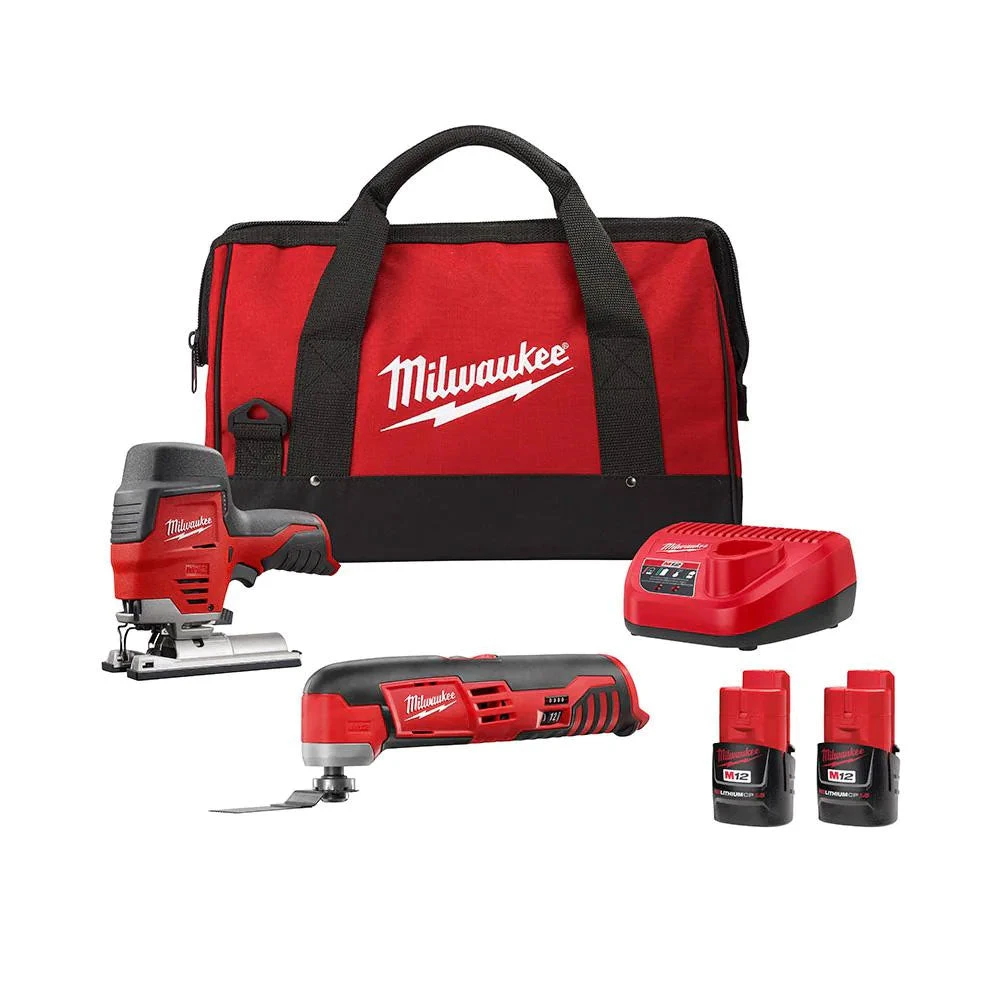 Milwaukee 2445-22MT M12 Cordless Lithium-Ion Oscillating 2 Tool Combo Kit Tools & Equipment 3 Milwaukee 2445-22MT M12 Cordless Lithium-Ion Oscillating 2 Tool Combo Kit Tools & Equipment