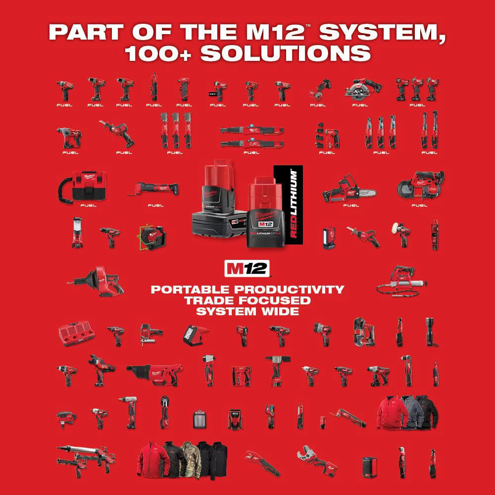 Milwaukee 2445-22MT M12 Cordless Lithium-Ion Oscillating 2 Tool Combo Kit Tools & Equipment 14 Milwaukee 2445-22MT M12 Cordless Lithium-Ion Oscillating 2 Tool Combo Kit Tools & Equipment