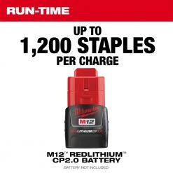 Milwaukee 2448-21 M12 12V Cordless Li-Ion Brushed Cable Stapler Kit Tools & Equipment