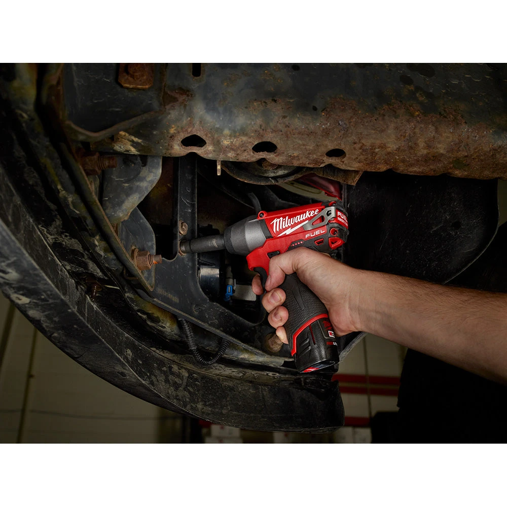 Milwaukee 2454-22 M12 FUEL 12V 3/8-Inch Impact Wrench Kit - Compact & Powerful Tool for Automotive & DIY Projects 12 Tools & Equipment Milwaukee 2454-22 M12 FUEL 12V 3/8-Inch Impact Wrench Kit