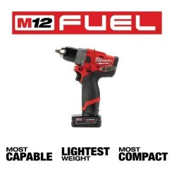 Tools & Equipment Milwaukee 2459-22 M12 FUEL 12V Brushless Li-Ion Commercial Tire Flat Repair Kit