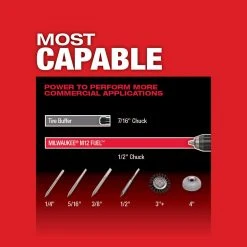 Tools & Equipment Milwaukee 2459-22 M12 FUEL 12V Brushless Li-Ion Commercial Tire Flat Repair Kit