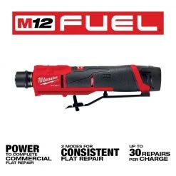 Tools & Equipment Milwaukee 2459-22 M12 FUEL 12V Brushless Li-Ion Commercial Tire Flat Repair Kit