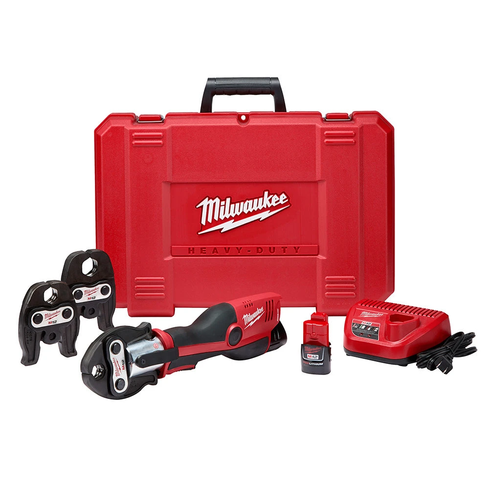 Tools & Equipment Milwaukee 2473-22 M12 12V Force Logic Press Tool Kit 3 Tools & Equipment Milwaukee 2473-22 M12 12V Force Logic Press Tool Kit