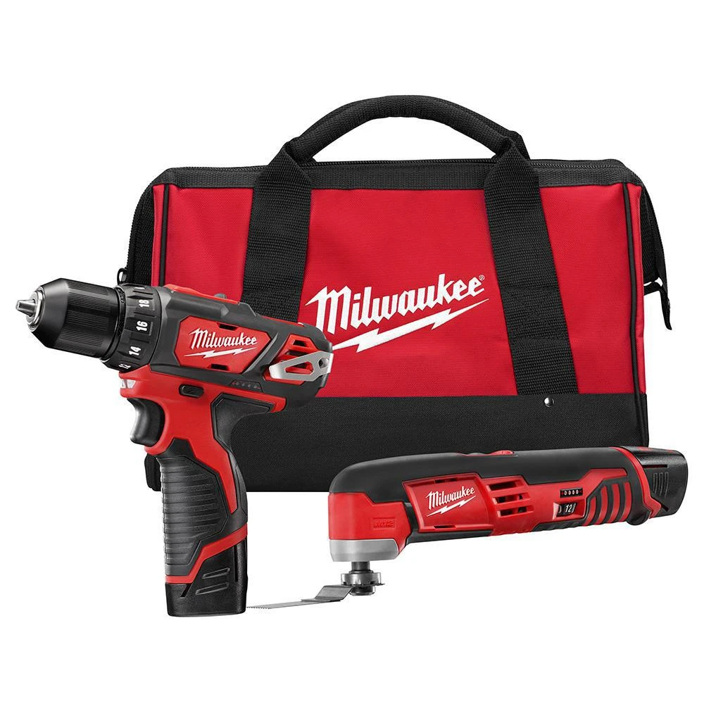Milwaukee 2495-22 M12 12 Volt Cordless Power Lithium-Ion 2-Tool Combo Kit | Compact & Efficient Tools for Professionals 3 Milwaukee 2495-22 M12 12 Volt Cordless Power Lithium-Ion 2-Tool Combo Kit Tools & Equipment
