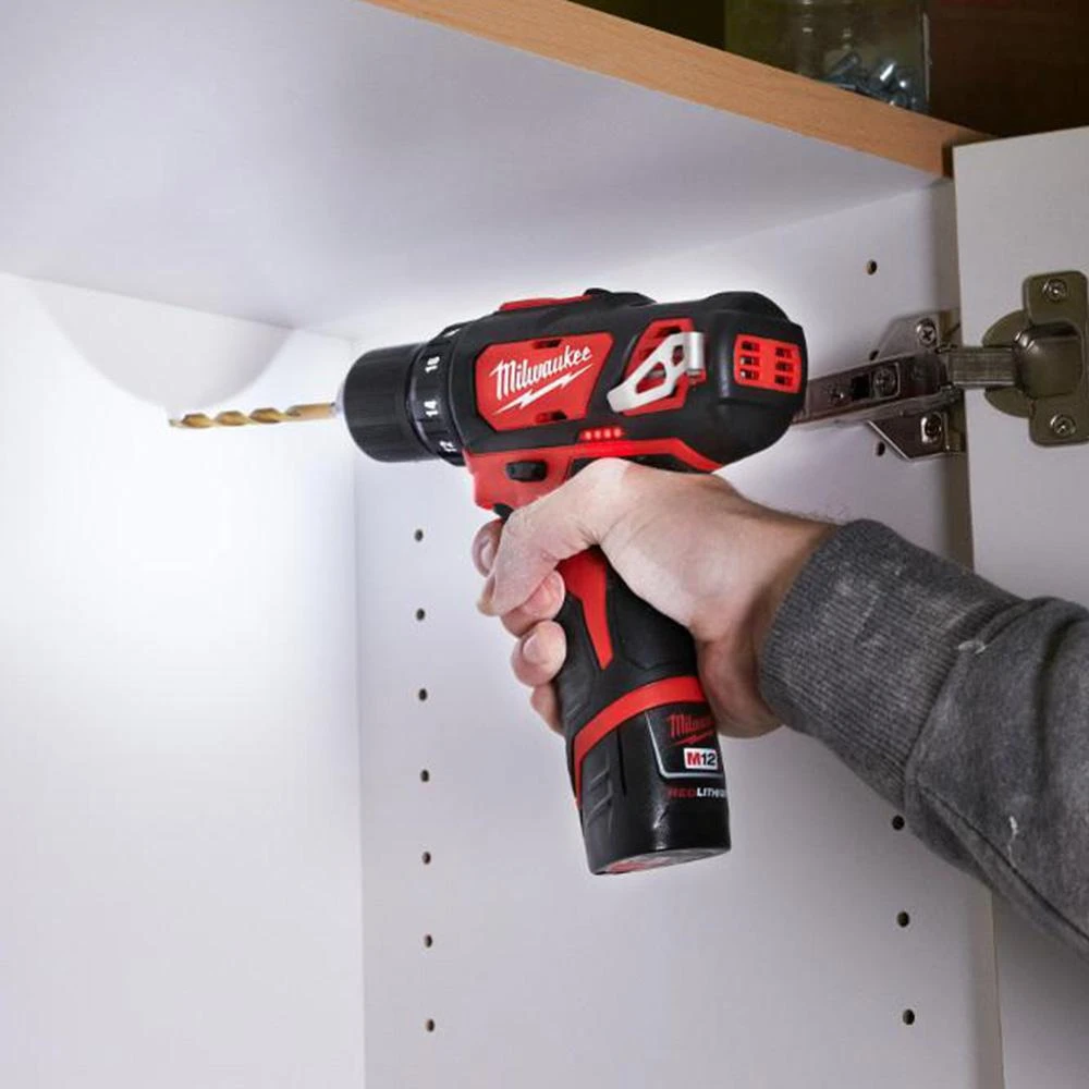 Milwaukee 2495-22 M12 12 Volt Cordless Power Lithium-Ion 2-Tool Combo Kit | Compact & Efficient Tools for Professionals 9 Milwaukee 2495-22 M12 12 Volt Cordless Power Lithium-Ion 2-Tool Combo Kit Tools & Equipment