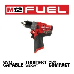 Milwaukee 2504-20 M12 FUEL 12V 1/2-Inch M12 FUEL Hammer Drill - Bare Tool 14 Milwaukee 2504-20 M12 FUEL 12V 1/2-Inch M12 FUEL Hammer Drill - Bare Tool