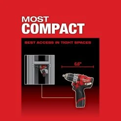 Milwaukee 2504-20 M12 FUEL 12V 1/2-Inch M12 FUEL Hammer Drill - Bare Tool 17 Milwaukee 2504-20 M12 FUEL 12V 1/2-Inch M12 FUEL Hammer Drill - Bare Tool