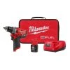 Tools & Equipment Milwaukee 2504-21 M12 FUEL 1/2" Brushless Hammer Drill Kit W/ 2.0 Ah Battery 1 Tools & Equipment Milwaukee 2504-21 M12 FUEL 1/2" Brushless Hammer Drill Kit W/ 2.0 Ah Battery