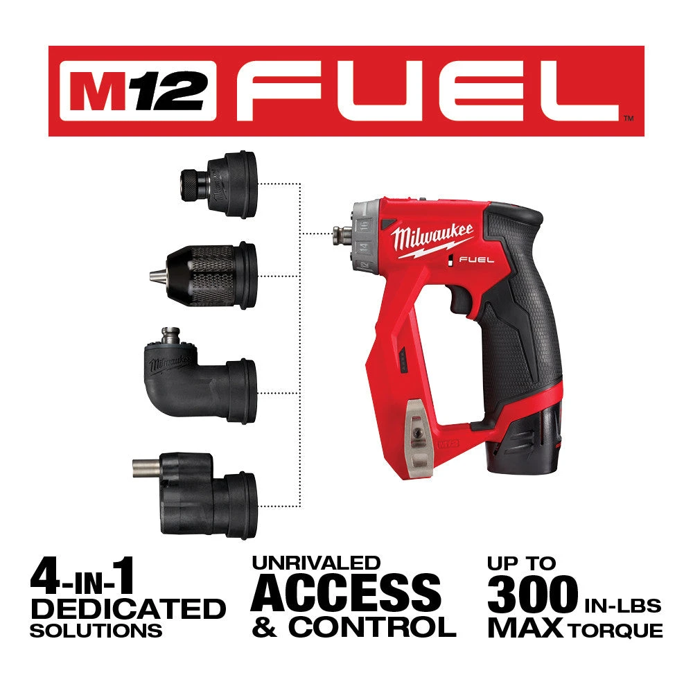 Tools & Equipment Milwaukee 2505-22 M12 FUEL 12V Brushless Installation 4-in-1 Drill/Driver Kit 5 Tools & Equipment Milwaukee 2505-22 M12 FUEL 12V Brushless Installation 4-in-1 Drill/Driver Kit