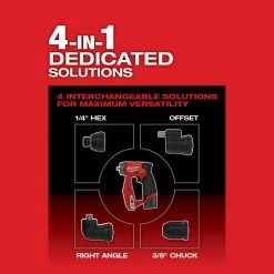 Tools & Equipment Milwaukee 2505-22 M12 FUEL 12V Brushless Installation 4-in-1 Drill/Driver Kit 18 Tools & Equipment Milwaukee 2505-22 M12 FUEL 12V Brushless Installation 4-in-1 Drill/Driver Kit