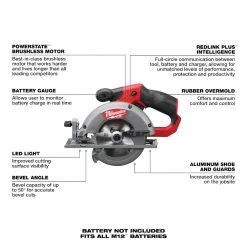 Milwaukee 2530-20 M12 FUEL 12V 5-3/8