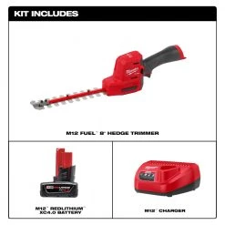 Tools & Equipment Milwaukee 2533-21 M12 FUEL 8" Cordless Hedge Trimmer Kit 13 Tools & Equipment Milwaukee 2533-21 M12 FUEL 8