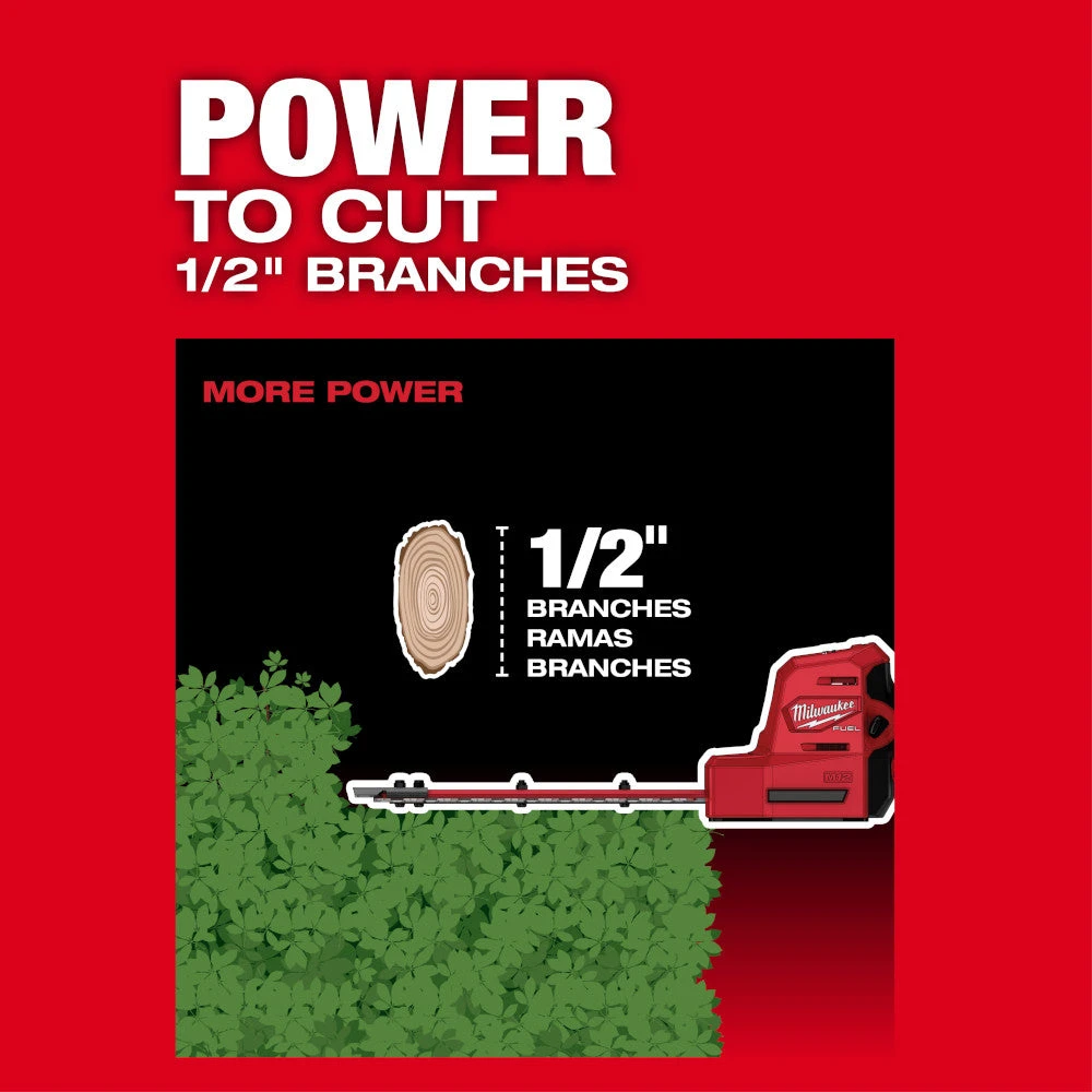 Tools & Equipment Milwaukee 2533-21 M12 FUEL 8" Cordless Hedge Trimmer Kit 6 Tools & Equipment Milwaukee 2533-21 M12 FUEL 8" Cordless Hedge Trimmer Kit