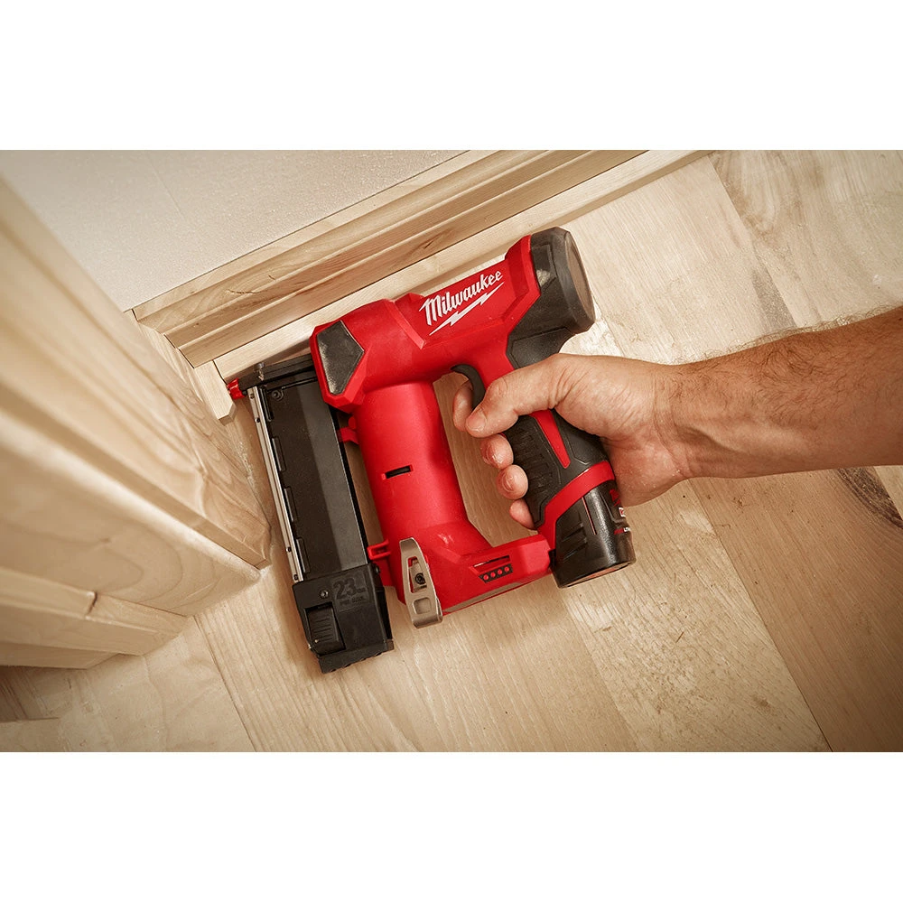 Milwaukee 2540-21 M12 12V 23 Gauge Lightweight Compact Cordless Pin Nailer Kit 9 Milwaukee 2540-21 M12 12V 23 Gauge Lightweight Compact Cordless Pin Nailer Kit